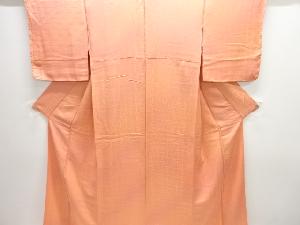 幾何学模様織り出し暈し色無地着物